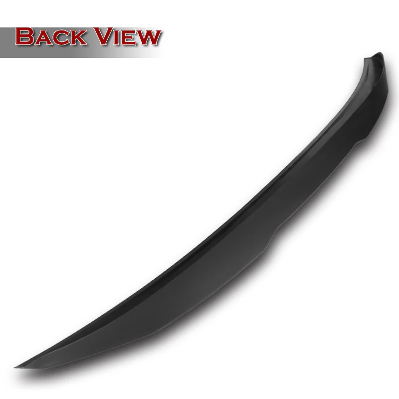 W-Power ABS V-Style Rear Trunk Lip Spoiler Wing For 2011-2014 Hyundai Sonata -Unpainted Matte Black - Image 2