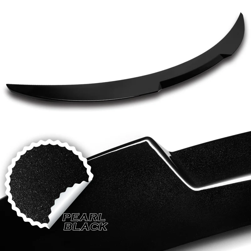 W-Power ABS V-Style Rear Trunk Lip Spoiler Wing For 2011-2016 BMW 5-Series/M5 F10 F18  -Pearl Black - Image 2