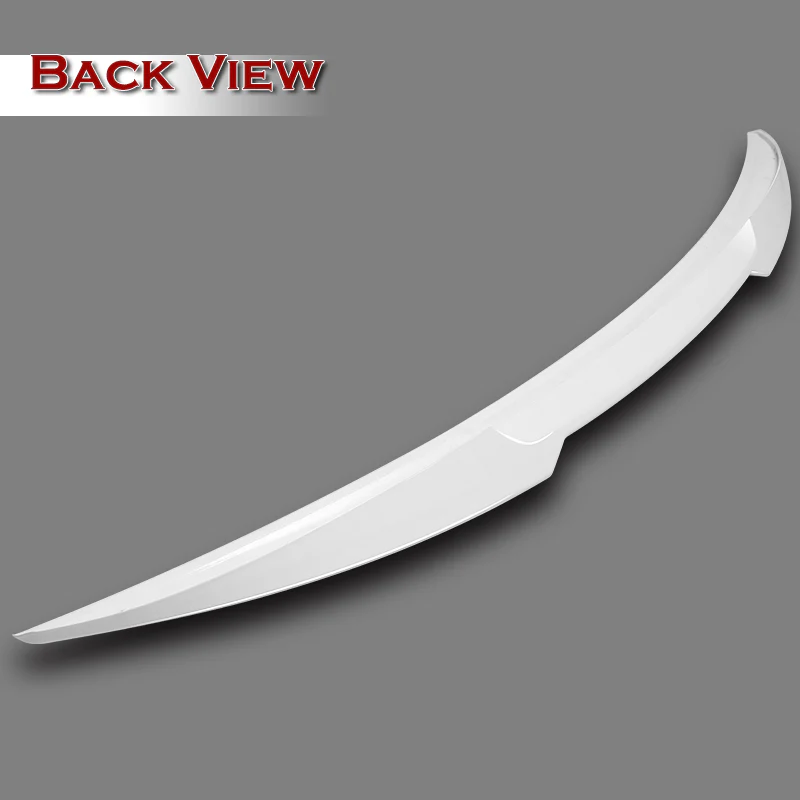 W-Power ABS V-Style Rear Trunk Lip Spoiler Wing For 2011-2016 BMW 5-Series/M5 F10 F18  -Pearl White - Image 4