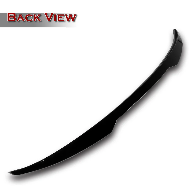 W-Power ABS V-Style Rear Trunk Lip Spoiler Wing For 2011-2016 Hyundai Elantra Sedan 4DR -Pearl Black - Image 2