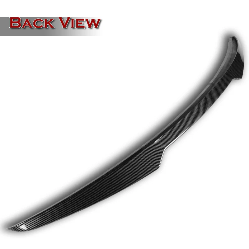 W-Power ABS V-Style Rear Trunk Lip Spoiler Wing For 2011-2023 Chrysler 300 / 300C / 300S -Carbon Fiber Look - Image 2