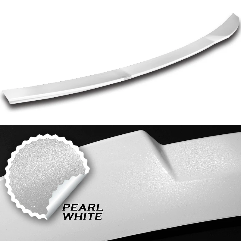 W-Power ABS V-Style Rear Trunk Lip Spoiler Wing For 2011-2023 Chrysler 300 / 300C / 300S -Pearl White - Image 3