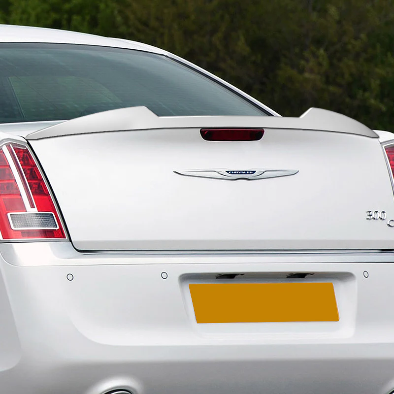 W-Power ABS V-Style Rear Trunk Lip Spoiler Wing For 2011-2023 Chrysler 300 / 300C / 300S -Pearl White - Image 7