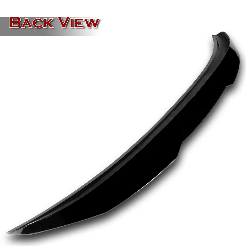 W-Power ABS V-Style Rear Trunk Lip Spoiler Wing For 2012-2018 BMW 3-Series F30 / F80 / M3 Sedan -Pearl Black - Image 2