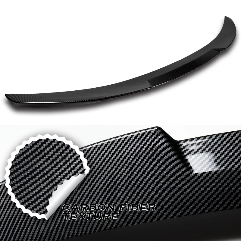 W-Power ABS V-Style Rear Trunk Lip Spoiler Wing For 2014-2015 Kia Optima K5 -Carbon Fiber Look - Image 3