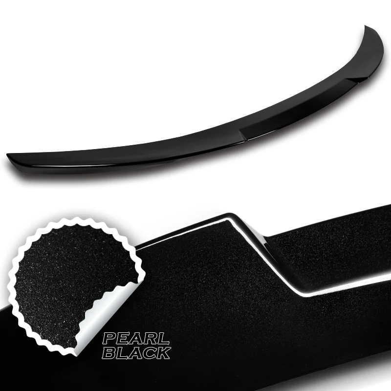 W-Power ABS V-Style Rear Trunk Lip Spoiler Wing For 2014-2015 Kia Optima K5 -Pearl Black - Image 2