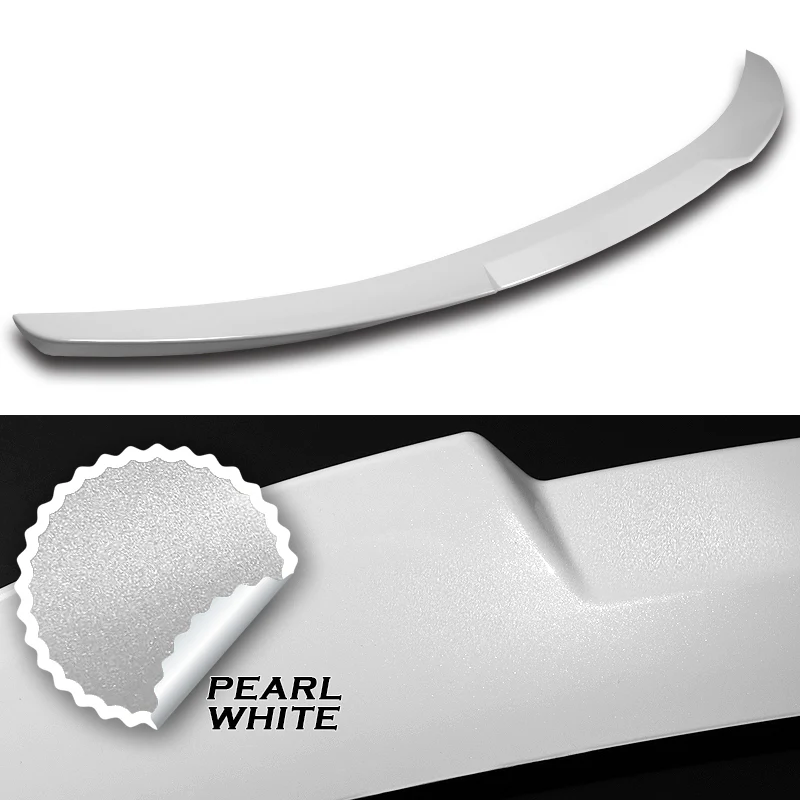 W-Power ABS V-Style Rear Trunk Lip Spoiler Wing For 2014-2015 Kia Optima K5 -Pearl White - Image 3