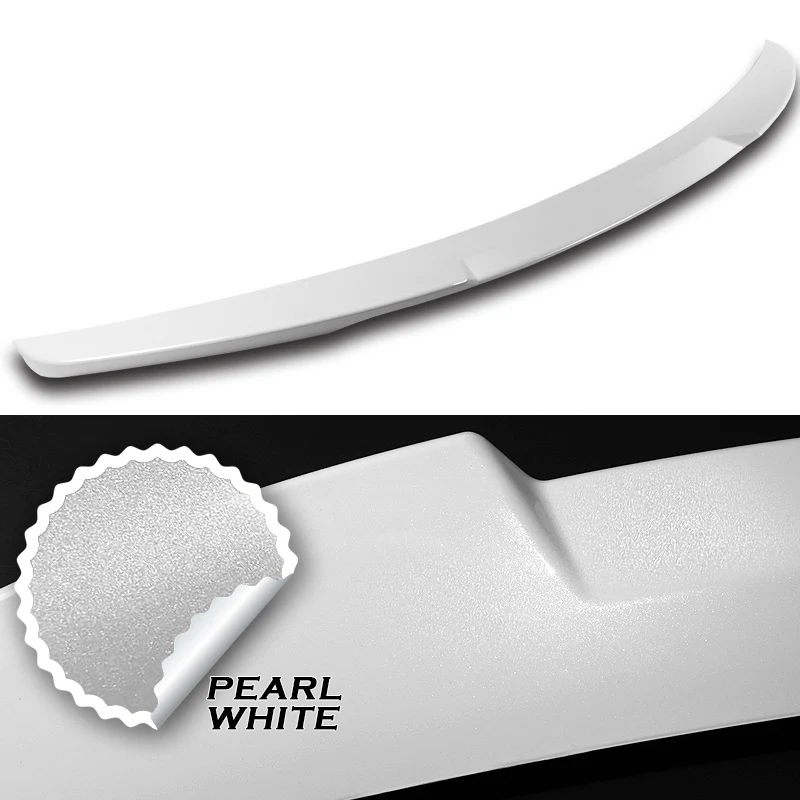 W-Power ABS V-Style Rear Trunk Lip Spoiler Wing For 2014-2017 Mazda 6 Mazda6 -Pearl White - Image 3
