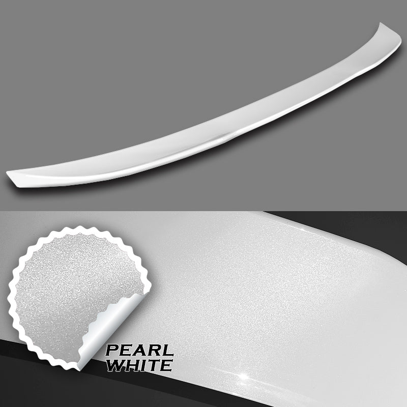 W-Power ABS V-Style Rear Trunk Lip Spoiler Wing For 2014-2020 BMW 4-Series F32 Coupe -Pearl White - Image 2