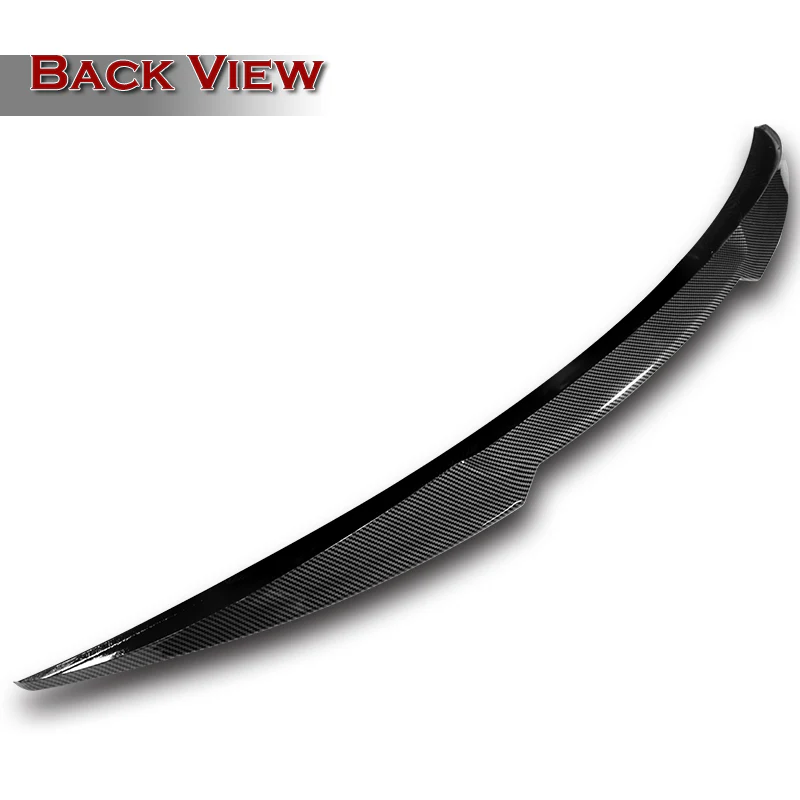 W-Power ABS V-Style Rear Trunk Lip Spoiler Wing For 2014-2022 Infiniti Q50 Sedan -Carbon Fiber Look - Image 4