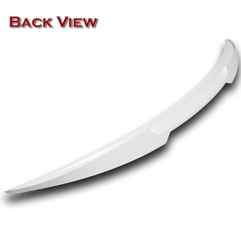 W-Power ABS V-Style Rear Trunk Lip Spoiler Wing For 2014-2022 Infiniti Q50 Sedan -Pearl White - Image 4