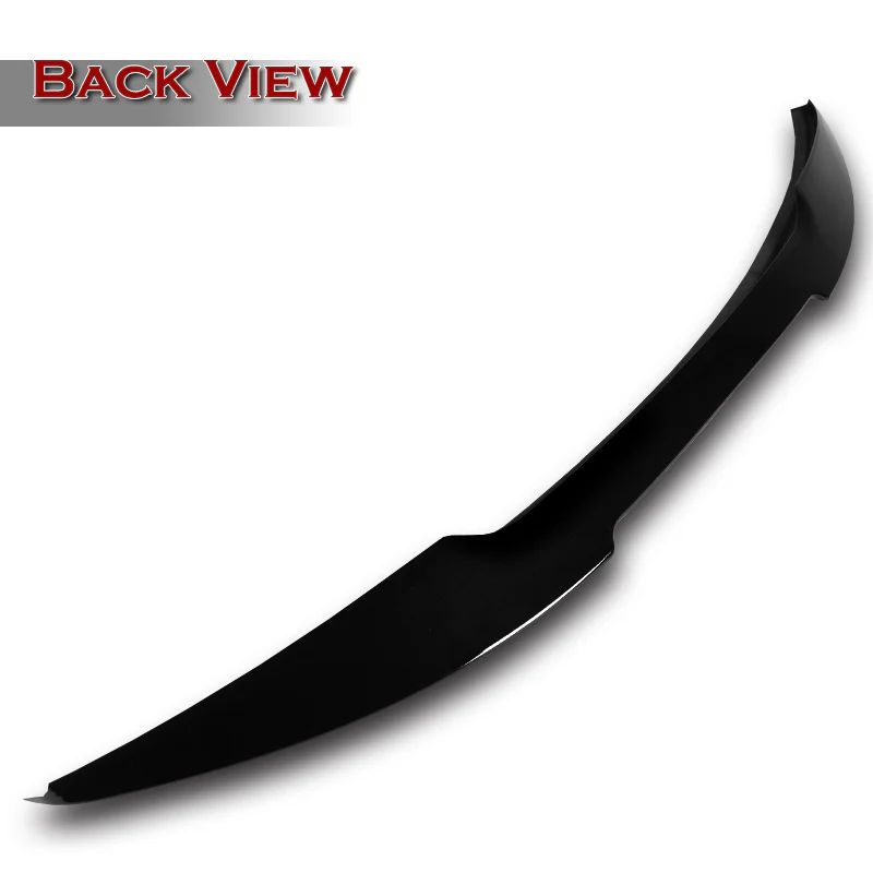 W-Power ABS V-Style Rear Trunk Lip Spoiler Wing For 2015-2020 BMW M4 F82 Coupe -Pearl Black - Image 2