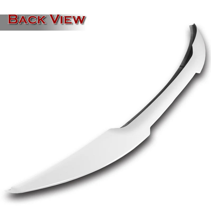 W-Power ABS V-Style Rear Trunk Lip Spoiler Wing For 2015-2020 BMW M4 F82 Coupe -Pearl White - Image 2