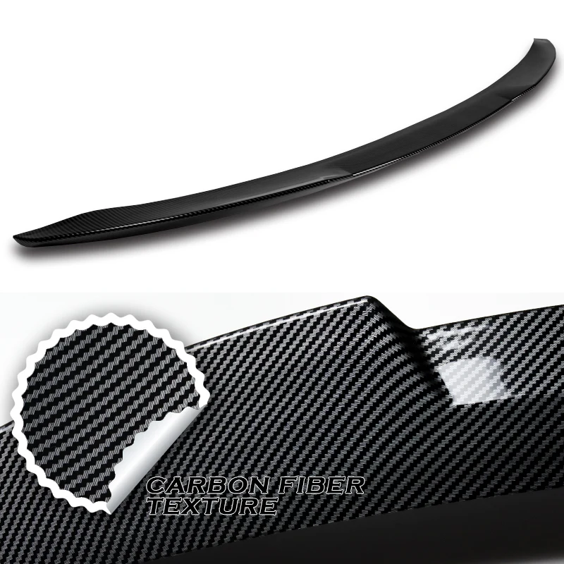 W-Power ABS V-Style Rear Trunk Lip Spoiler Wing For 2016-2018 Nissan Altima Sedan 4DR -Carbon Fiber Look - Image 3