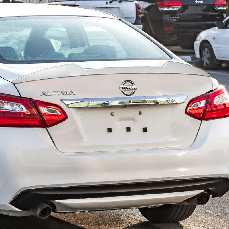 W-Power ABS V-Style Rear Trunk Lip Spoiler Wing For 2016-2018 Nissan Altima Sedan 4DR -Pearl White - Image 5