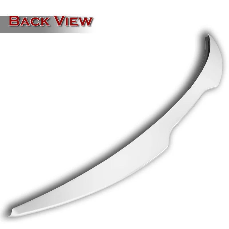 W-Power ABS V-Style Rear Trunk Lip Spoiler Wing For 2016-2024 Chevrolet Malibu -Pearl White - Image 2