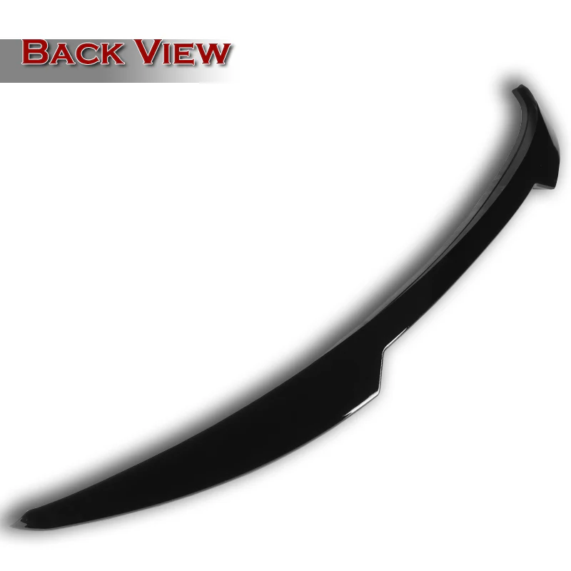 W-Power ABS V-Style Rear Trunk Lip Spoiler Wing For 2017-2018 Hyundai Elantra -Pearl Black - Image 2