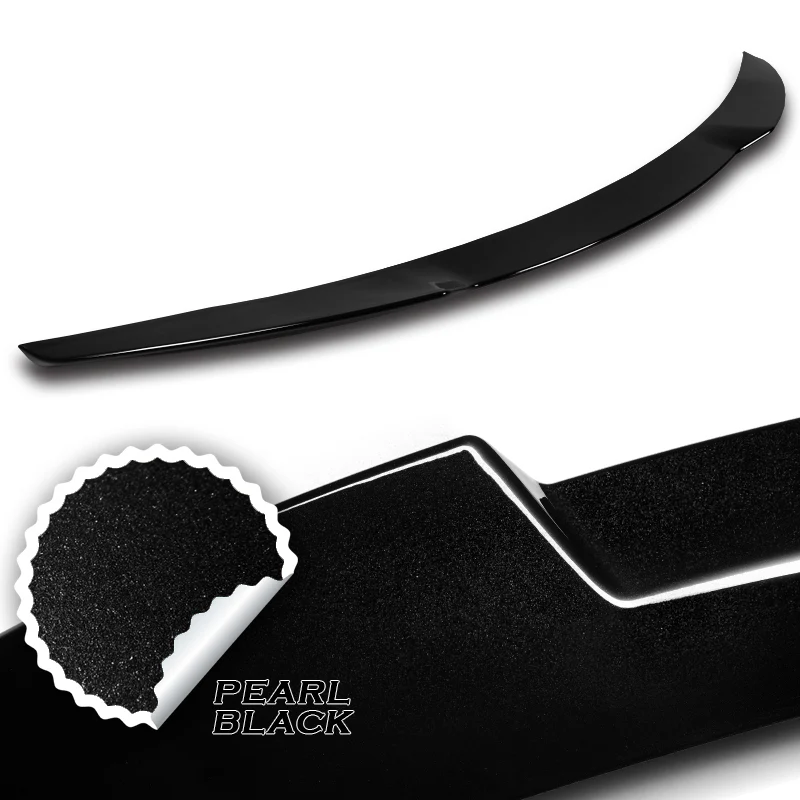 W-Power ABS V-Style Rear Trunk Lip Spoiler Wing For 2017-2022 Infiniti Q60 Coupe -Pearl Black - Image 3