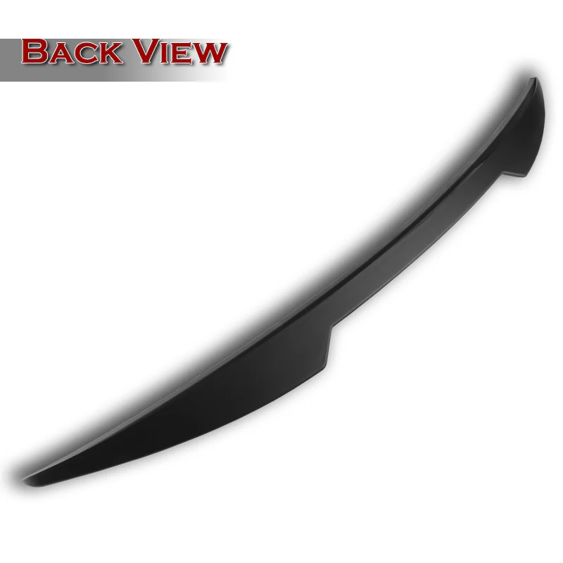 W-Power ABS V-Style Duckbill Rear Trunk Lip Spoiler Wing For 2018-2023 Kia Stinger -Unpainted Matte Black - Image 4