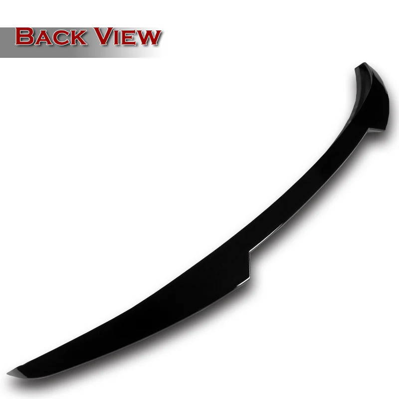 W-Power ABS V-Style Rear Trunk Lip Spoiler Wing For 2019-2023 Mazda 3 Sedan 4DR -Pearl Black - Image 2