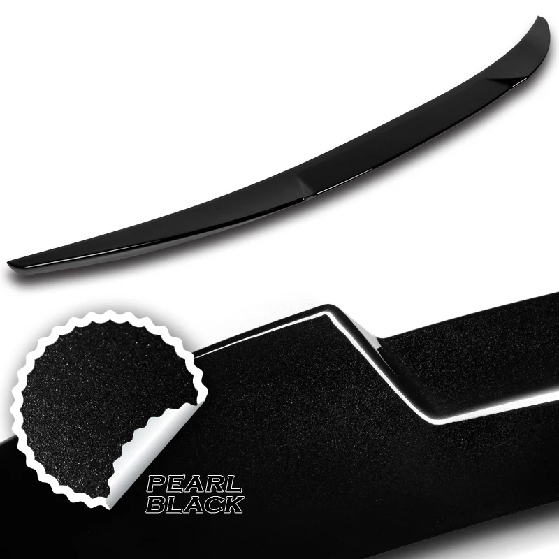 W-Power ABS V-Style Rear Trunk Lip Spoiler Wing For 2019-2023 Mazda 3 Sedan 4DR -Pearl Black - Image 3