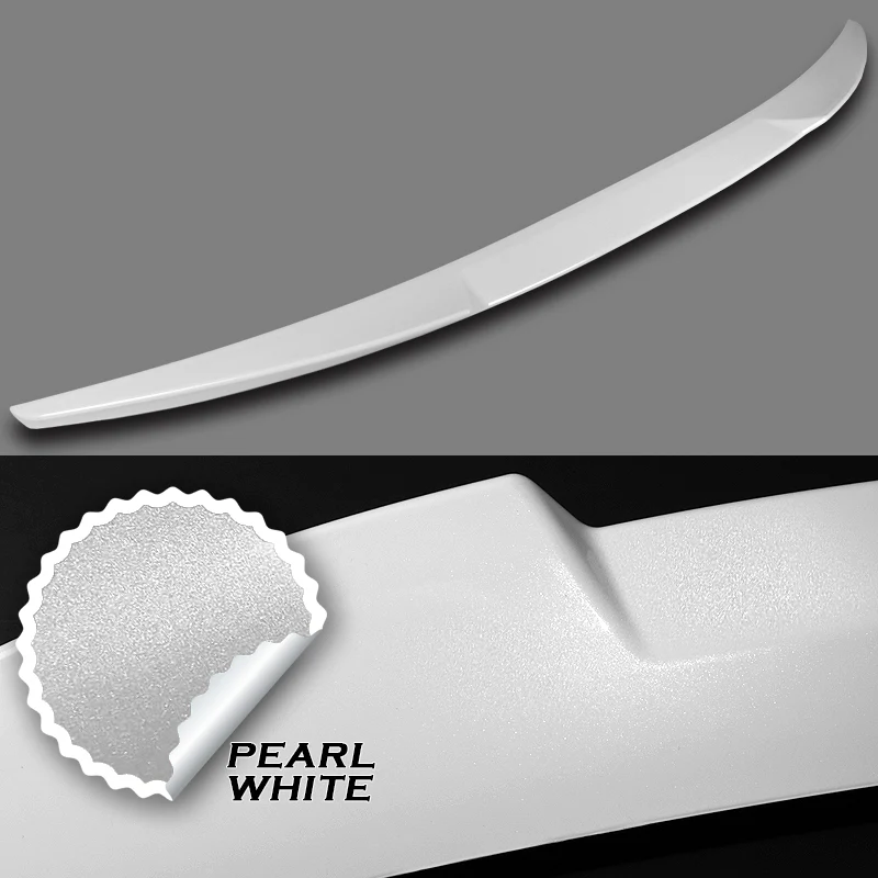 W-Power ABS V-Style Rear Trunk Lip Spoiler Wing For 2019-2023 Mazda 3 Sedan 4DR -Pearl White - Image 3