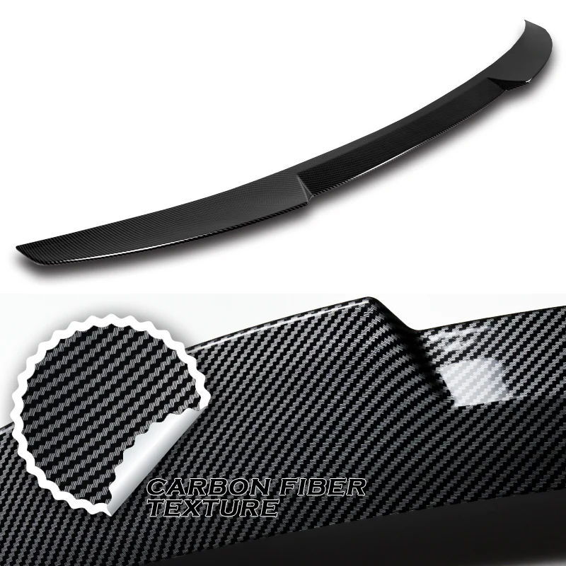 W-Power ABS V-Style Rear Trunk Lip Spoiler Wing For 2019-2025 Nissan Altima -Carbon Fiber Look - Image 3
