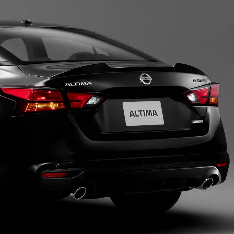 W-Power ABS V-Style Rear Trunk Lip Spoiler Wing For 2019-2025 Nissan Altima -Pearl Black - Image 5
