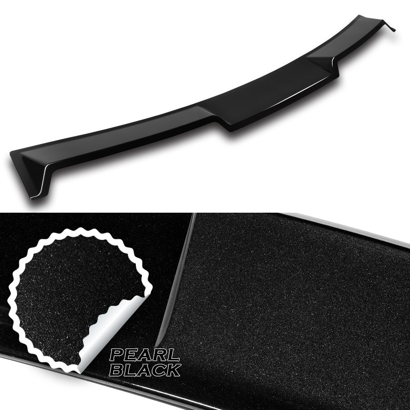 W-Power ABS VIP-Style Rear Widow Roof Visor Wing Spoiler For 2006 - 2011 BMW 3-Series E90 M3 Sedan -Pearl Black - Image 2