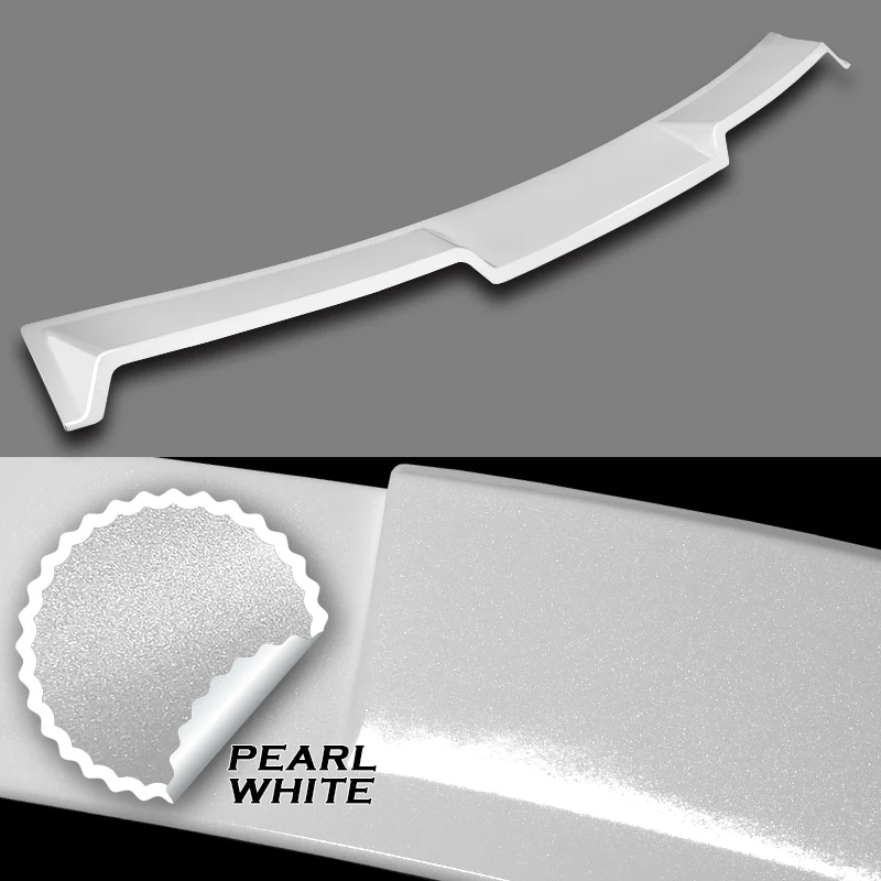W-Power ABS VIP-Style Rear Widow Roof Visor Wing Spoiler For 2006 - 2011 BMW 3-Series E90 M3 Sedan -Pearl White - Image 2