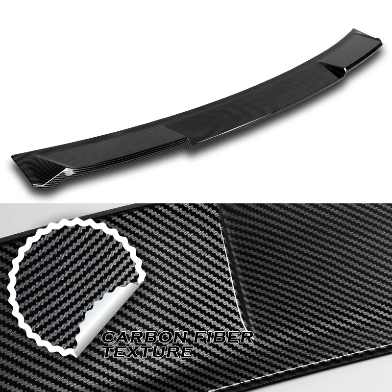 W-Power ABS VIP-Style Rear Widow Roof Visor Wing Spoiler For 2006-2013 Lexus IS250 IS350 IS-F Sedan -Carbon Fiber Look - Image 2