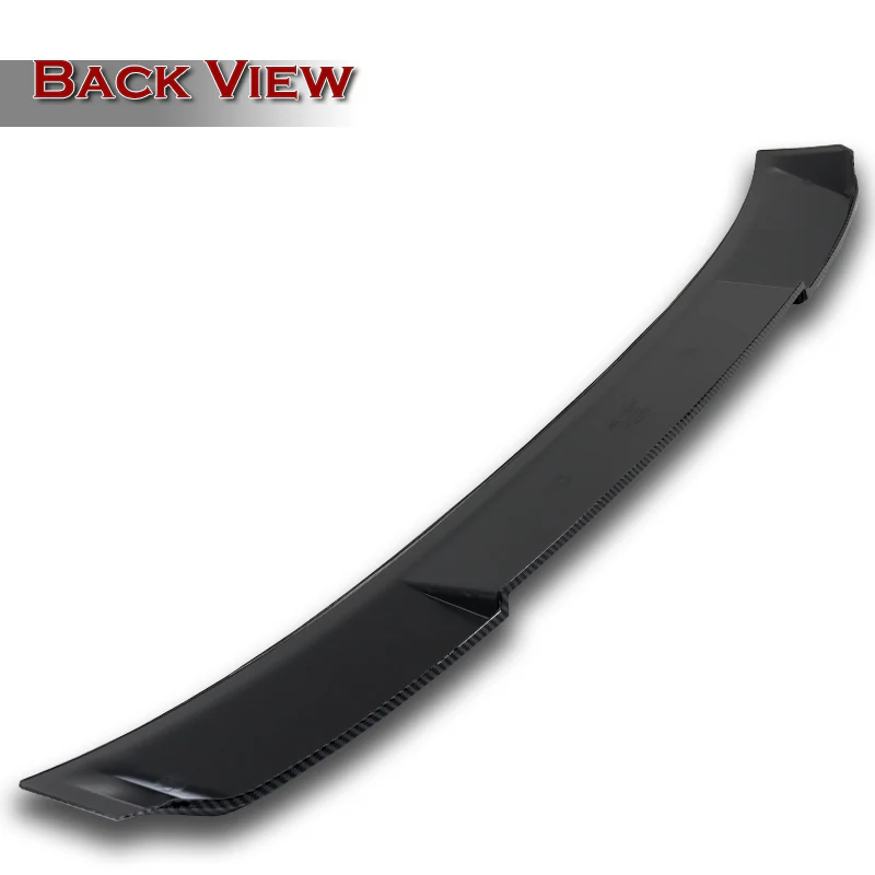W-Power ABS VIP-Style Rear Widow Roof Visor Wing Spoiler For 2006-2013 Lexus IS250 IS350 IS-F Sedan -Carbon Fiber Look - Image 4