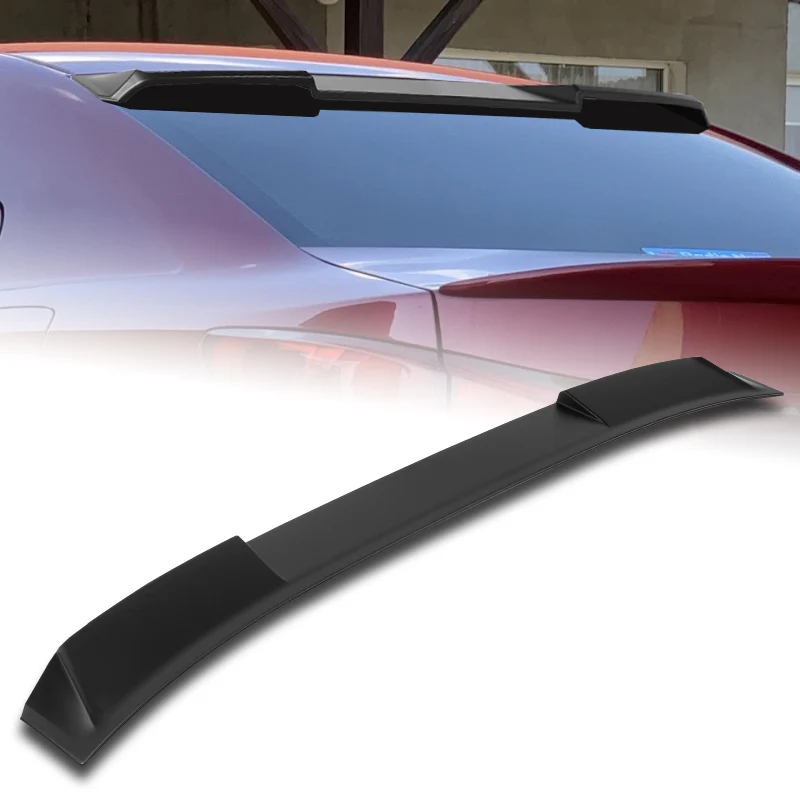 W-Power ABS VIP-Style Rear Widow Roof Visor Wing Spoiler For 2006-2013 Lexus IS250 IS350 IS-F Sedan -Unpainted Matte Black - Image 6
