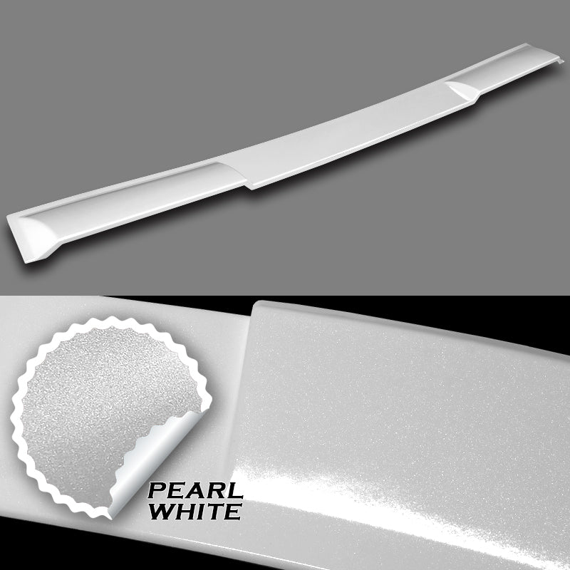 W-Power ABS VIP-Style Rear Widow Roof Visor Wing Spoiler For 2007 - 2015 Infiniti G25 / G35 / G37 / Q40 Sedan -Pearl White - Image 2