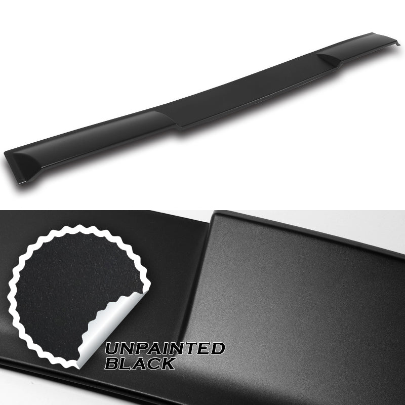 W-Power ABS VIP-Style Rear Widow Roof Visor Wing Spoiler For 2007 - 2015 Infiniti G25 / G35 / G37 / Q40 Sedan -Unpainted Matte Black - Image 2