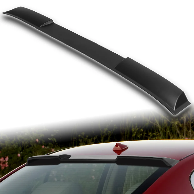 W-Power ABS VIP-Style Rear Widow Roof Visor Wing Spoiler For 2007 - 2015 Infiniti G25 / G35 / G37 / Q40 Sedan -Unpainted Matte Black - Image 5