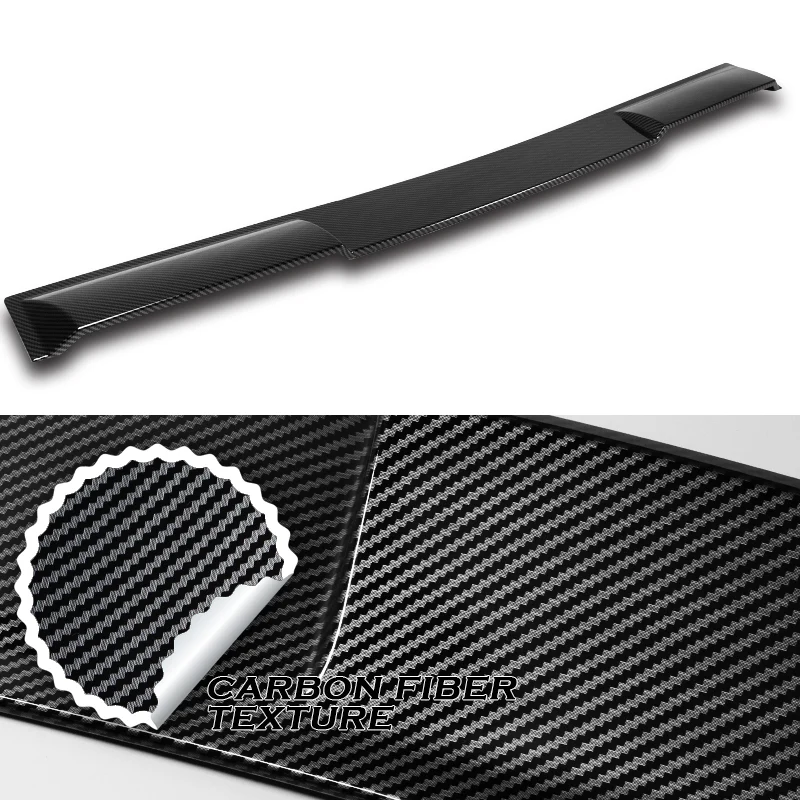 W-Power ABS VIP-Style Rear Widow Roof Visor Wing Spoiler For 2008 - 2013 Infiniti G37 Coupe -Carbon Fiber Look - Image 2