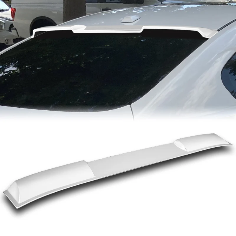 W-Power ABS VIP-Style Rear Widow Roof Visor Wing Spoiler For 2008 - 2013 Infiniti G37 Coupe -Pearl White - Image 5