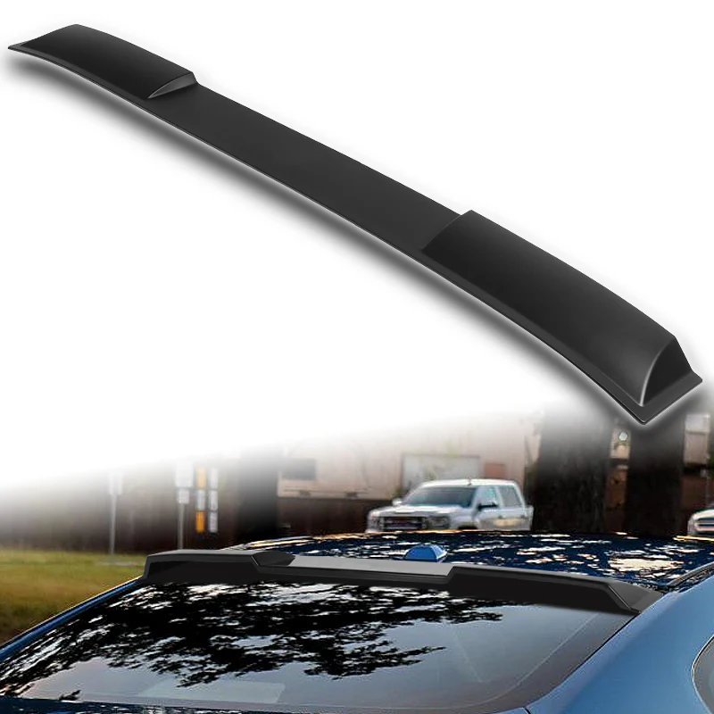 W-Power ABS VIP-Style Rear Widow Roof Visor Wing Spoiler For 2008 - 2013 Infiniti G37 Coupe -Unpainted Matte Black - Image 5