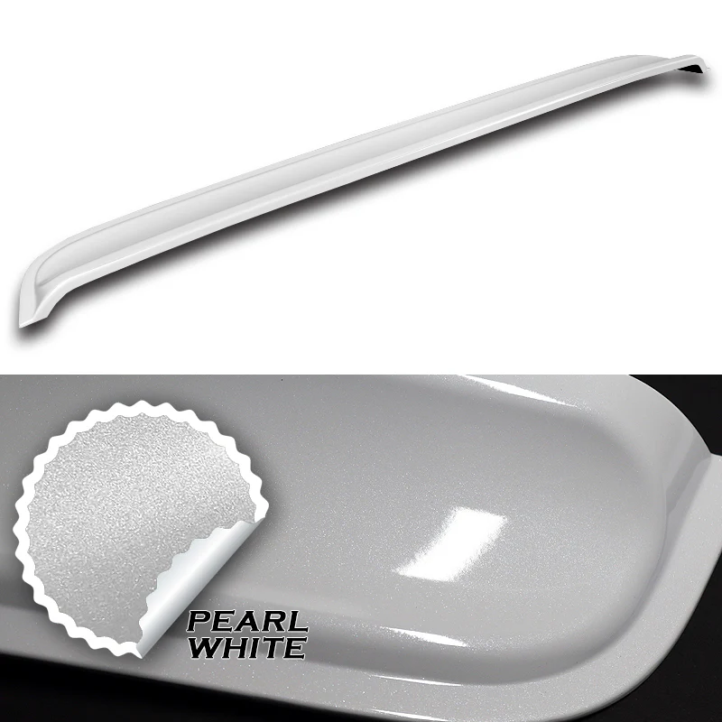 W-Power ABS VIP-Style Rear Widow Roof Visor Wing Spoiler For 2008 - 2023 Dodge Challenger -Pearl White - Image 2
