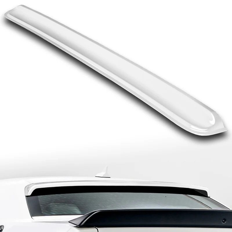 W-Power ABS VIP-Style Rear Widow Roof Visor Wing Spoiler For 2008 - 2023 Dodge Challenger -Pearl White - Image 5