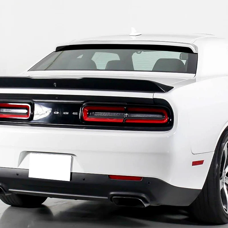 W-Power ABS VIP-Style Rear Widow Roof Visor Wing Spoiler For 2008 - 2023 Dodge Challenger -Pearl White - Image 8