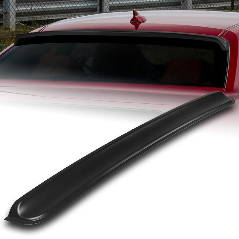 W-Power ABS VIP-Style Rear Widow Roof Visor Wing Spoiler For 2008 - 2023 Dodge Challenger -Unpainted Matte Black - Image 7