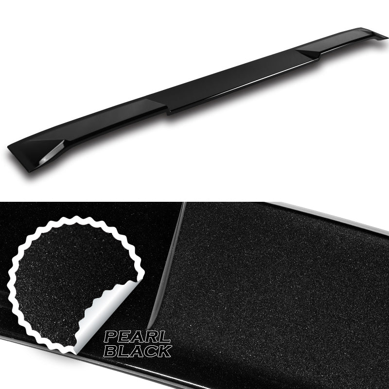 W-Power ABS VIP-Style Rear Widow Roof Visor Wing Spoiler For 2010- 2016 Hyundai Genesis Coupe -Pearl Black - Image 2