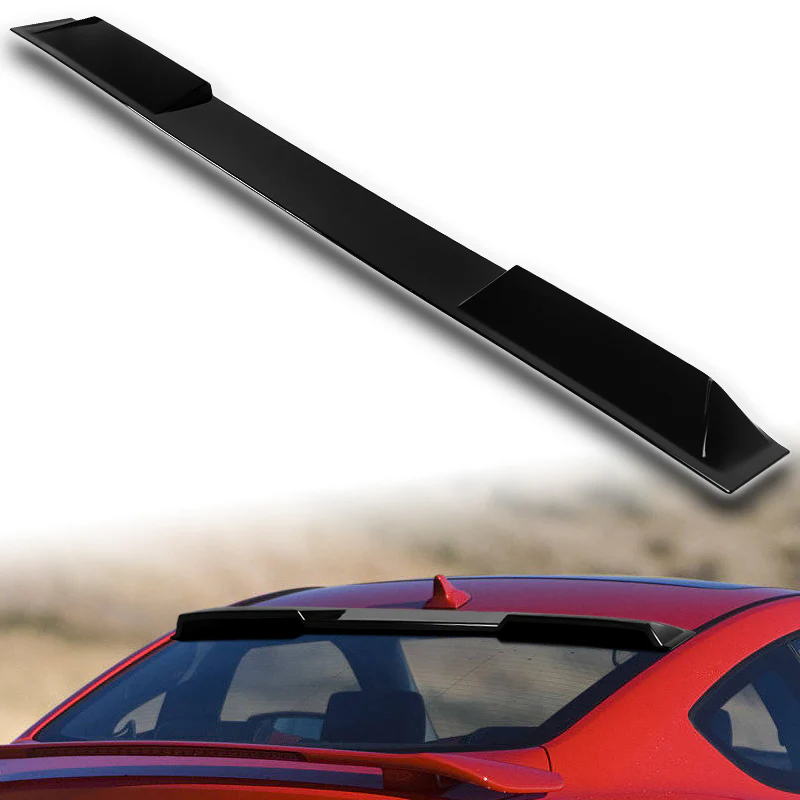 W-Power ABS VIP-Style Rear Widow Roof Visor Wing Spoiler For 2010- 2016 Hyundai Genesis Coupe -Pearl Black - Image 5