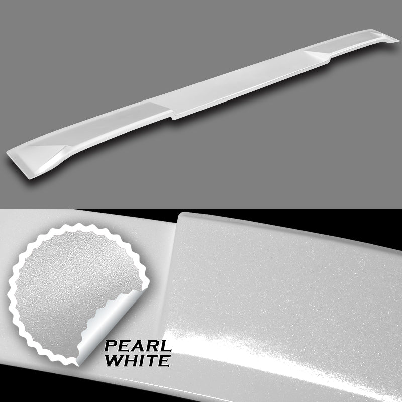 W-Power ABS VIP-Style Rear Widow Roof Visor Wing Spoiler For 2010- 2016 Hyundai Genesis Coupe -Pearl White - Image 2