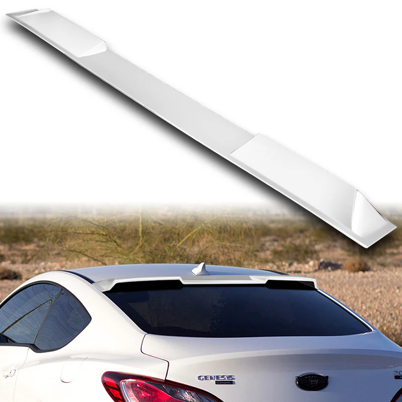 W-Power ABS VIP-Style Rear Widow Roof Visor Wing Spoiler For 2010- 2016 Hyundai Genesis Coupe -Pearl White - Image 5