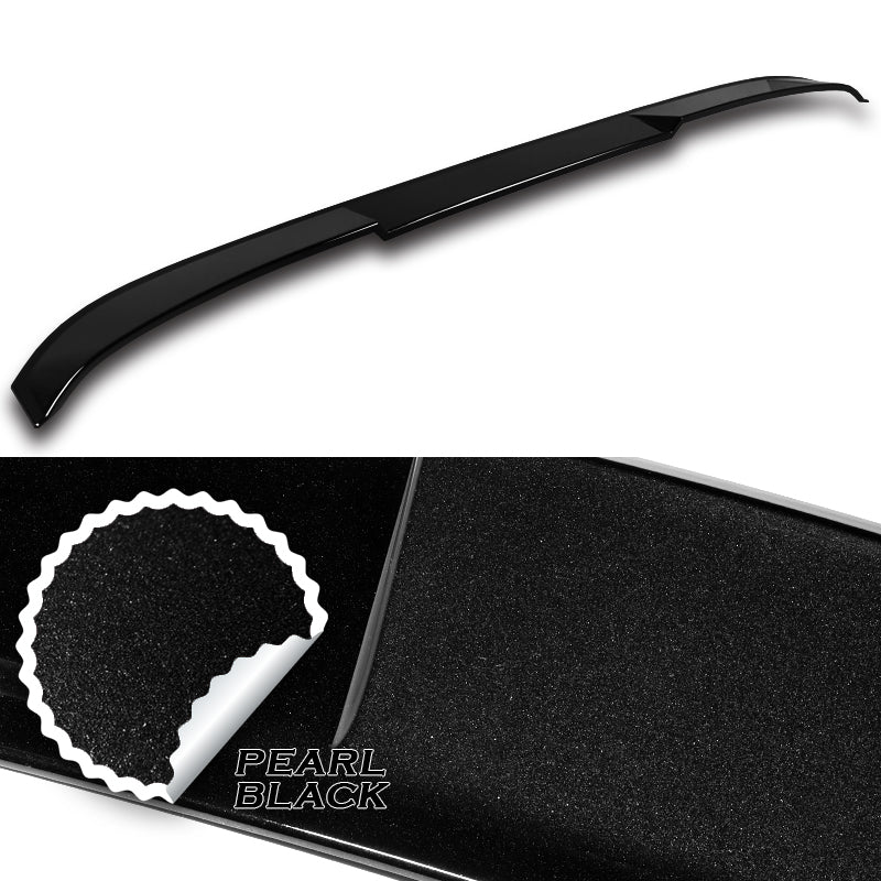W-Power ABS VIP-Style Rear Widow Roof Visor Wing Spoiler For 2011 - 2015 Kia Optima -Pearl Black - Image 2