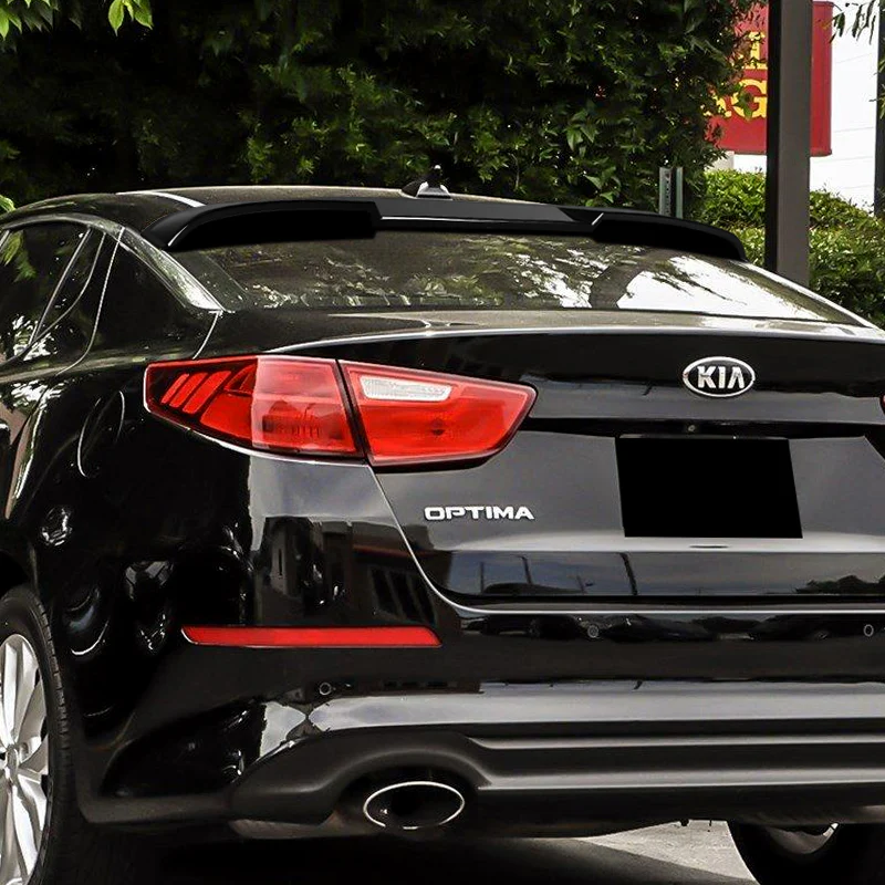 W-Power ABS VIP-Style Rear Widow Roof Visor Wing Spoiler For 2011 - 2015 Kia Optima -Pearl Black - Image 6