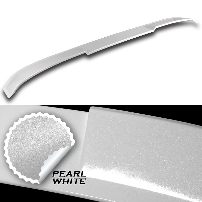 W-Power ABS VIP-Style Rear Widow Roof Visor Wing Spoiler For 2011 - 2015 Kia Optima -Pearl White - Image 2